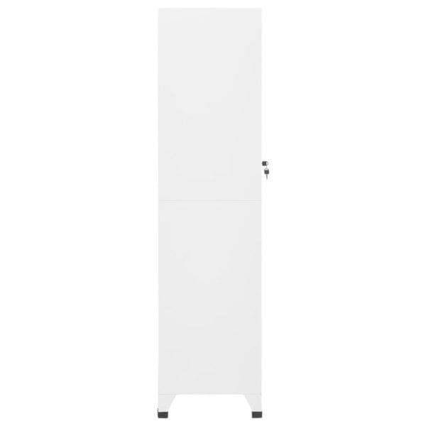 Berkfield Locker Cabinet White 38x45x180 cm Steel