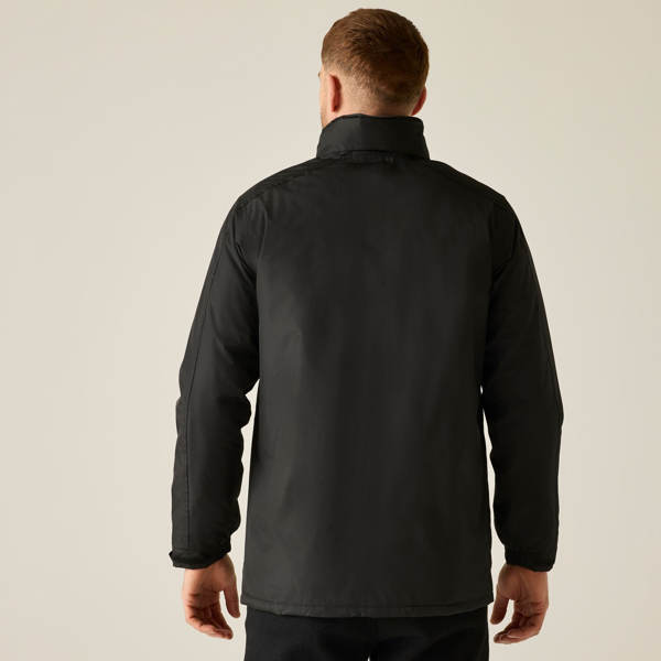 Regatta Mens Dover Waterproof Windproof Jacket - Black/Ash