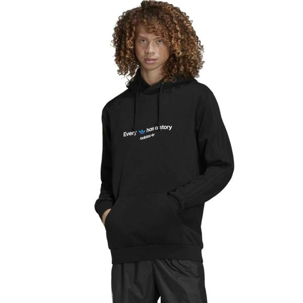 Adidas Mens Common Memory Fleece Hoodie - Black - 
