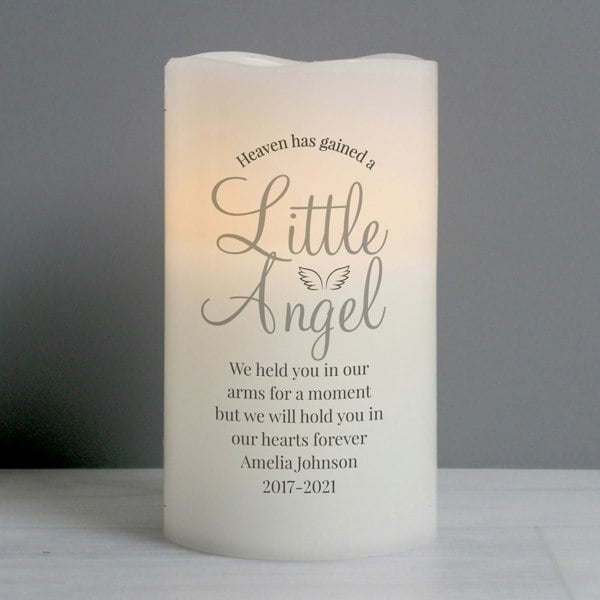 Personalised Memento Company Personalised Little Angel LED Candle