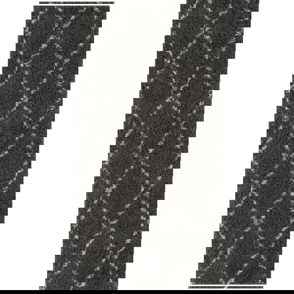 Shaggy Dark grey rug High Qualit Elegant Moroccan Pattern Suitable for Floor heating