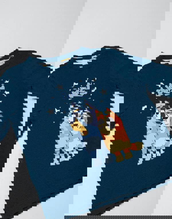 Bluey Unisex Kids Blue Family Long Sleeve Long Leg Pyjama Set