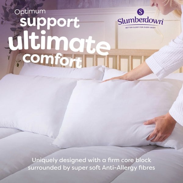 Slumberdown Anti Allergy Super Support Firm Support Pillow