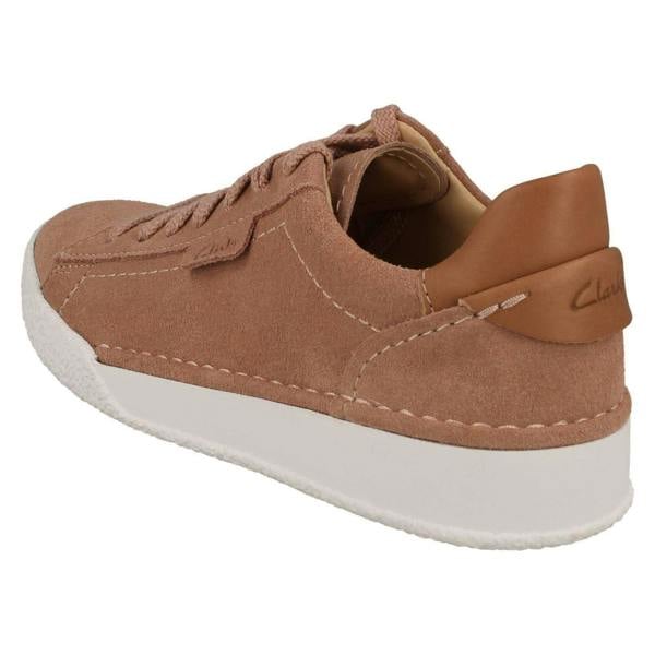 Clarks Ladies Clarks Wedge Heeled Trainers Craft Cup Lace
