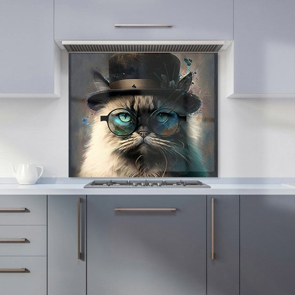 Warren Reed - Designer Birman Cat Face Splashart Kitchen Splashback