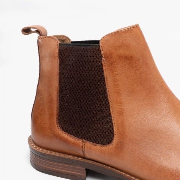 Roamers BEAU Mens Chelsea Boots Tan