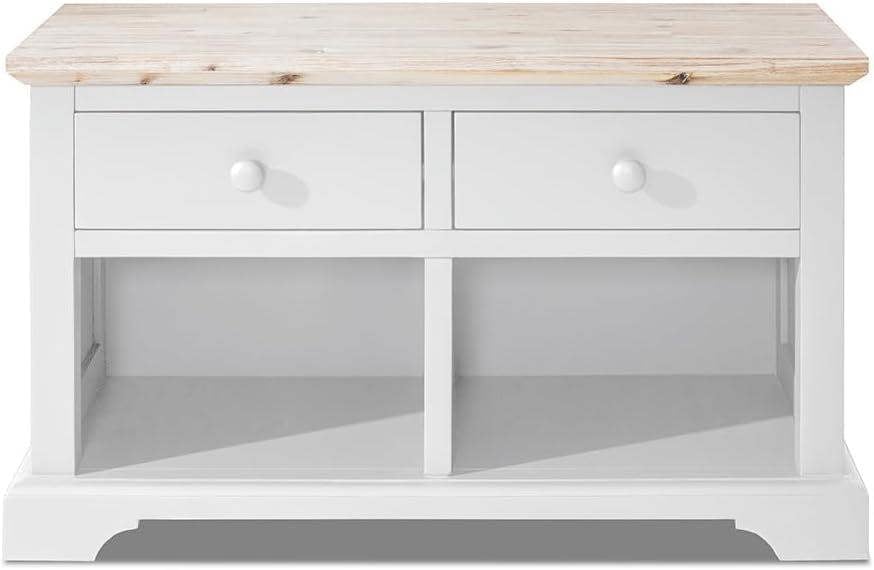 Statement Furniture Florence Storage Bench with 2 Drawers and 2 Baskets Assembled