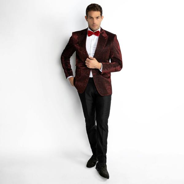 LUXURY FITTED SPARKLING DINNER JACKET – Premium Men's Patterned Shirt by Claudio Lugli | Bold Design, Tailored Fit, Best Printed Shirts