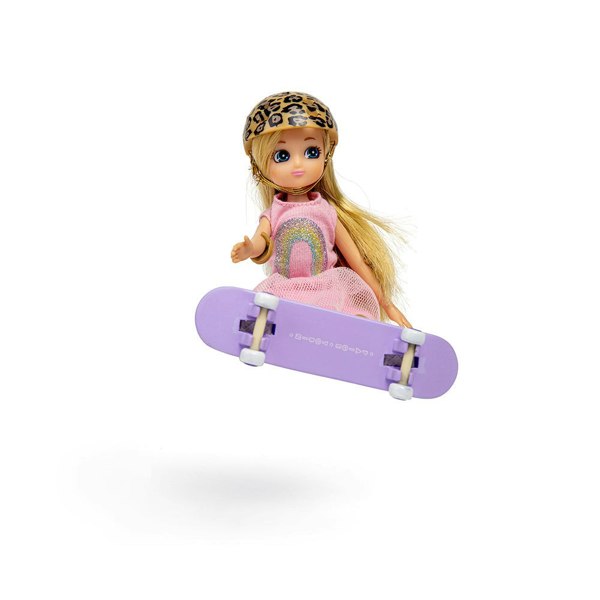 Lottie Dolls Skate Park Doll With Purple Skateboard