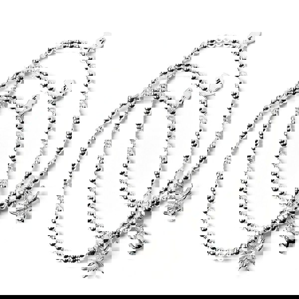 Bee, Beetle & Dragonfly - Set of 3 Silver Ball Bead Bracelets - MYLEE London