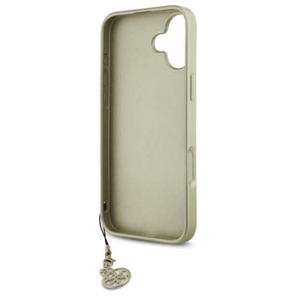 Guess 4G Charms Collection Case for iPhone 16 6.1" Brown - GUHCP16SGF4GBR