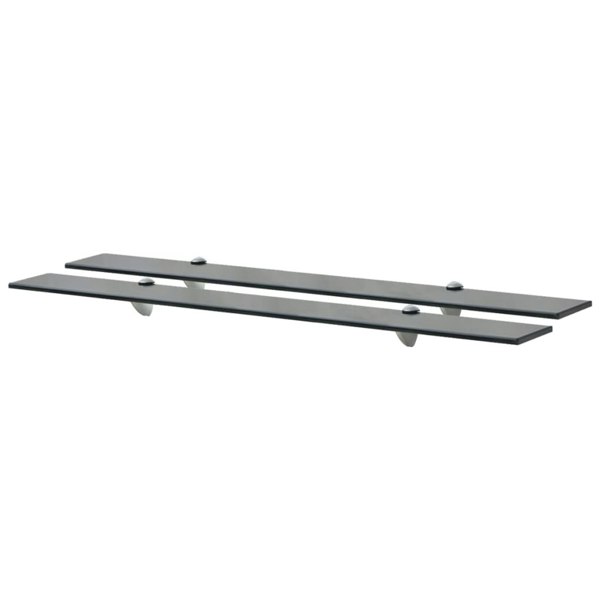 Berkfield Floating Shelves 2 pcs Glass 90x10 cm 8 mm