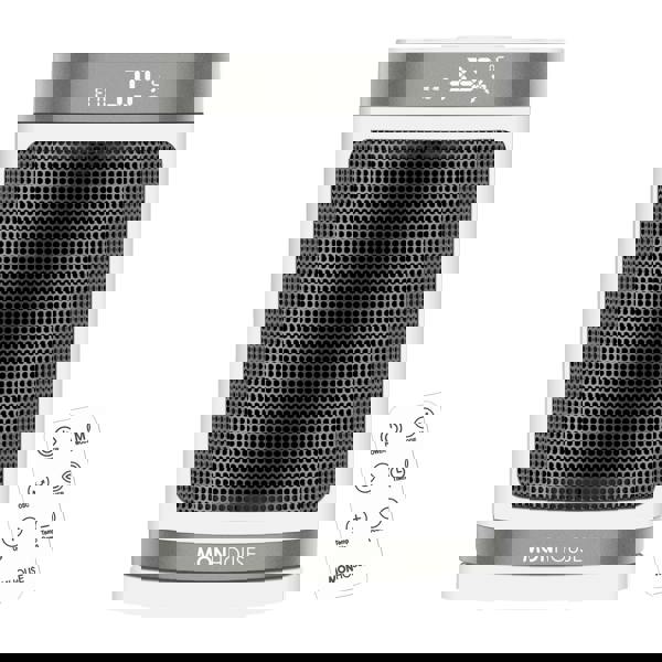 MONHOUSE 1500W Energy Efficient Electric PTC Portable Heater 12H Timer - 24cm