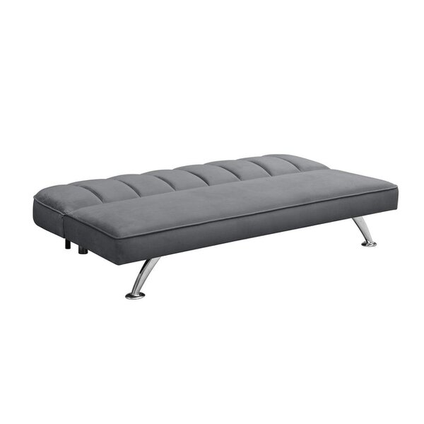 Wyld Haus Malahide Upholstered Grey Velvet Tufted Sofa Bed - Single