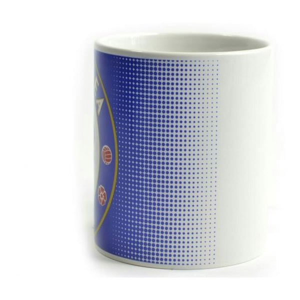 Chelsea FC Halftone 0.3kg Boxed Mug - Blue/White