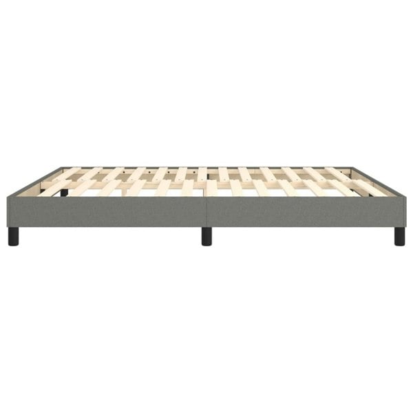 Berkfield Box Spring Bed Frame Dark Grey 180x200 cm 6FT Super King Fabric