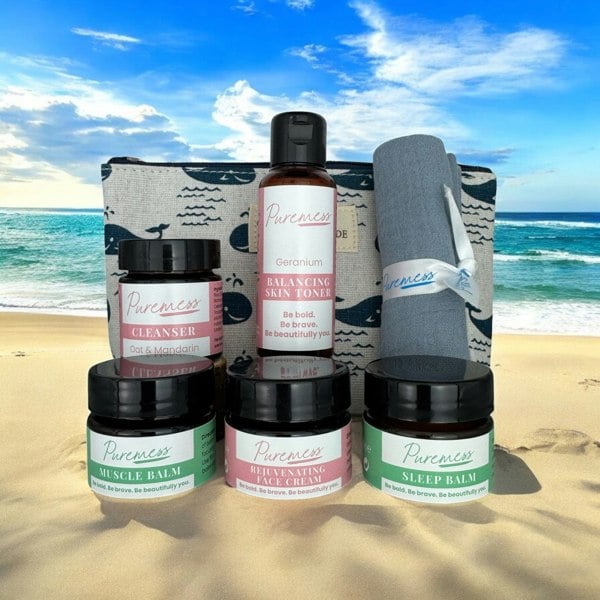 Puremess Skincare & Wellness Essentials Set | Cleanse, Soothe & Glow On The Go