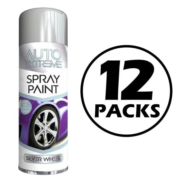 Auto Extreme 12X Auto Extreme Silver Wheel Spray Paint 250ml