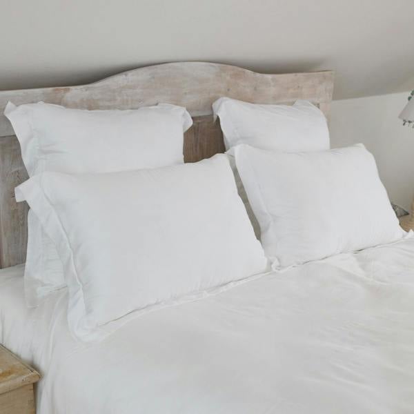 Ethical Bedding Light & Airy Pillowcase Pair in White (Bamboo)