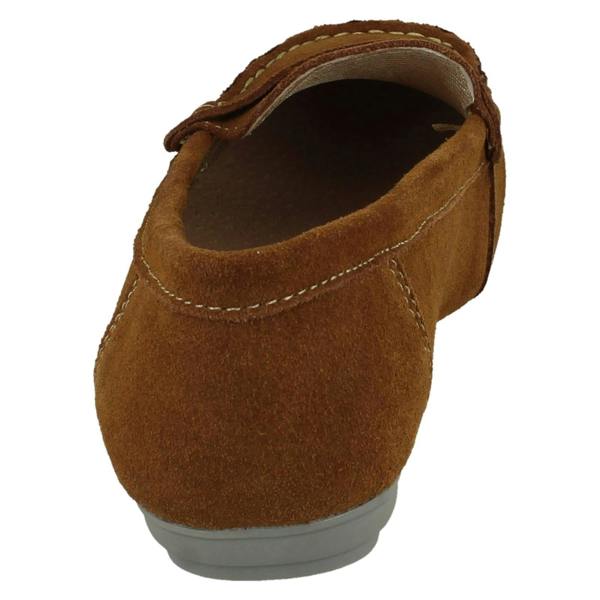 Leather Collection Ladies Leather Collection Moccasin Shoes F80558