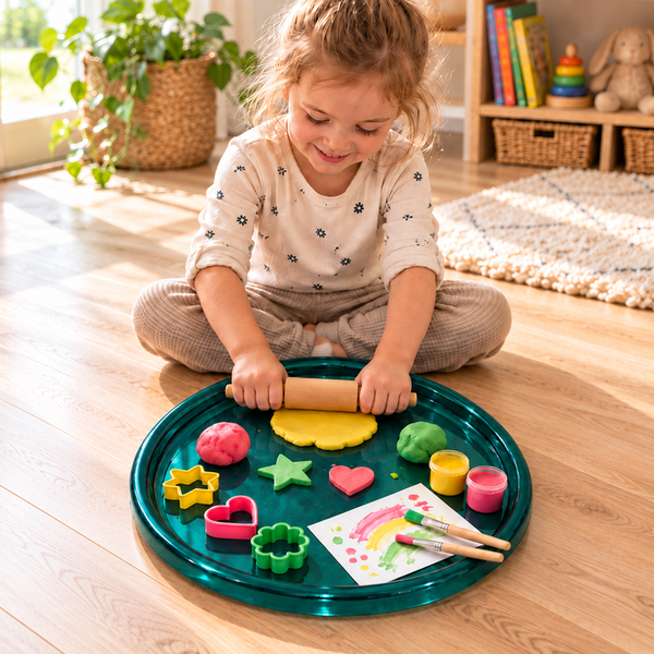 Large 40cm Round Plastic Tuff Tray Arts and Crafts base Activity Messy play