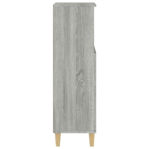 Berkfield Bathroom Cabinet Grey Sonoma 30x30x100 cm Engineered Wood