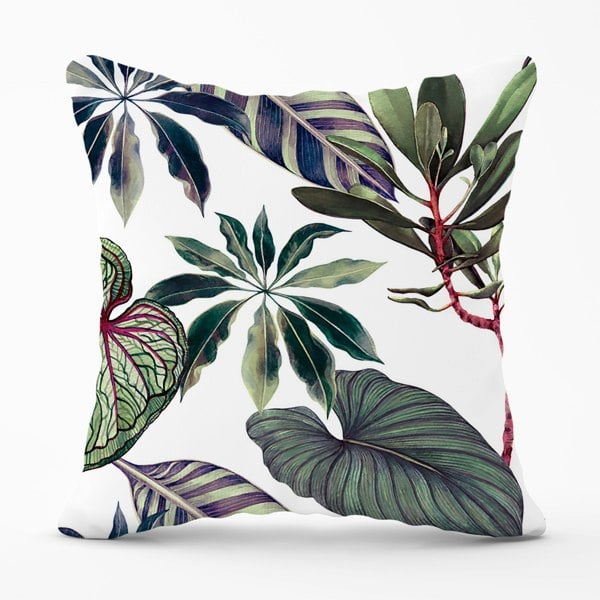 Warren Reed Watercolor Tropical Leaf Cushions