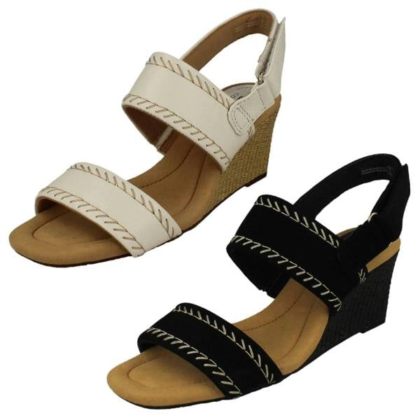 Clarks Ladies Clarks Wedge Sandals Kyarra Rose