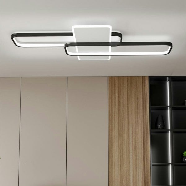 Modern Rectangular LED Ceiling Light Flush Mount Ceiling Lights Living and Home 