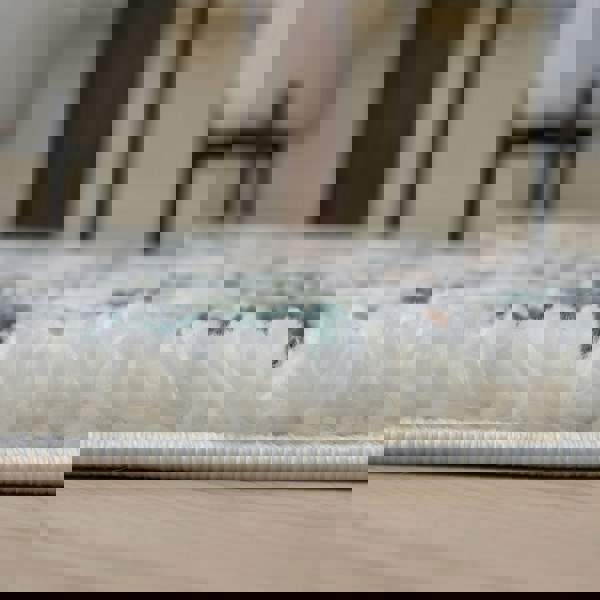 Moodi Shaggy Multicolour Rug, tartan design, high & fluffy pile | THE RUGS