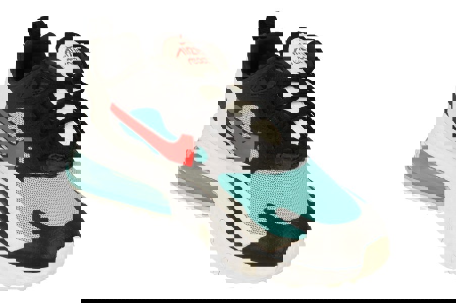 Nike Womens Air Max 270 React Da4288  001 - Black Chile Red Bleached Aqua 001 - Photo 3