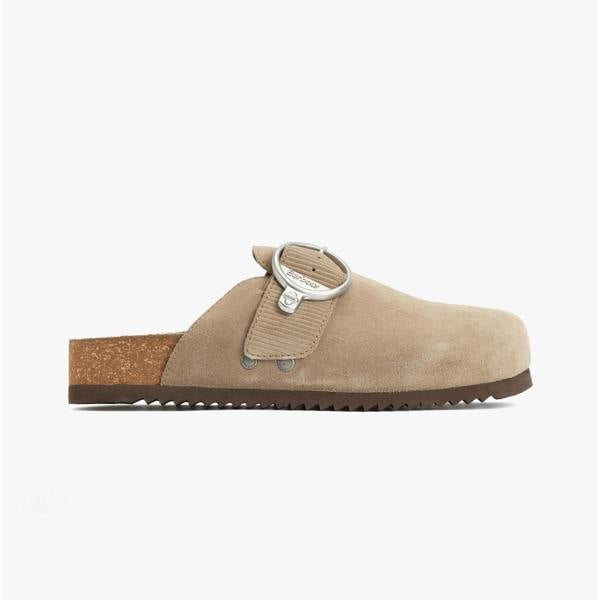 Barbour KYRA CLOSED Mules Sandals   in  Taupe