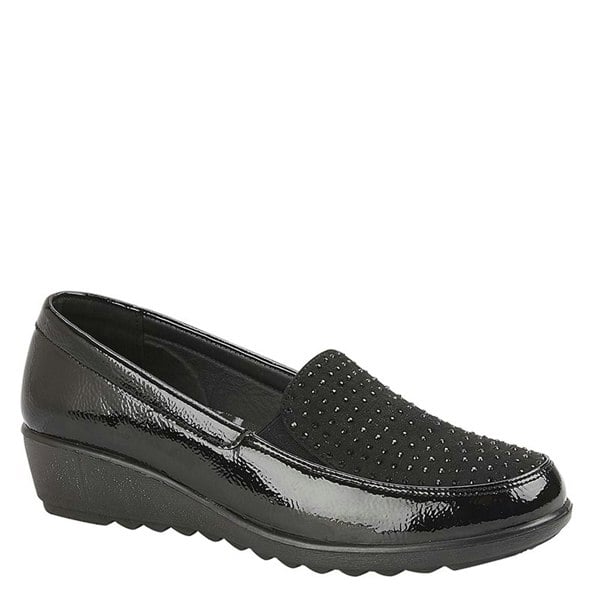 Boulevard L 878 Twin Gusset Jewel Casual Shoes
