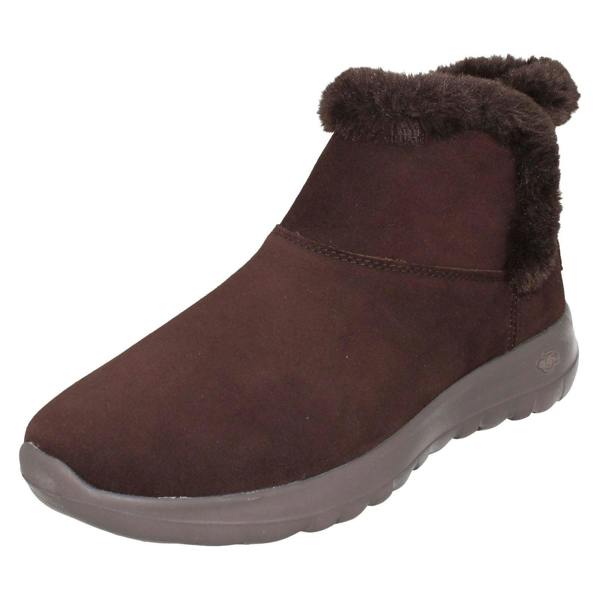 Skechers Ladies Skechers Go Joy Pull On Ankle Boots Bundle Up 15501