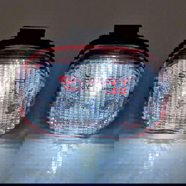 SMART 1 x Superbright White SMD LED 15 Lumens Battery Front Bike/Bicycle Light