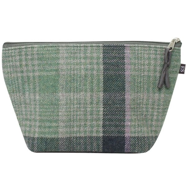 Earth Squared Hugging Cat & Dog Makeup Tartan Cosmetic Bag