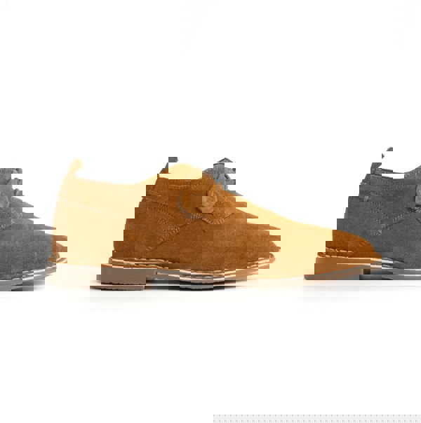 Popps JONAS Mens Suede Desert Shoes Cognac