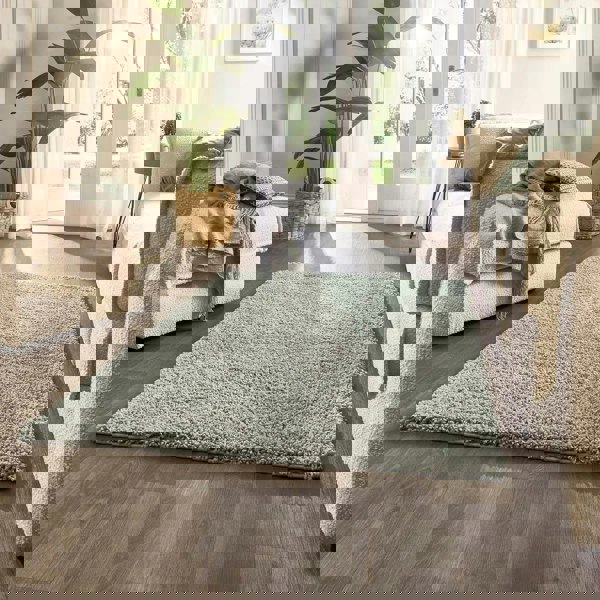 The Rugs Hadley Eucalyptus Shaggy Rug - Quality Comfort