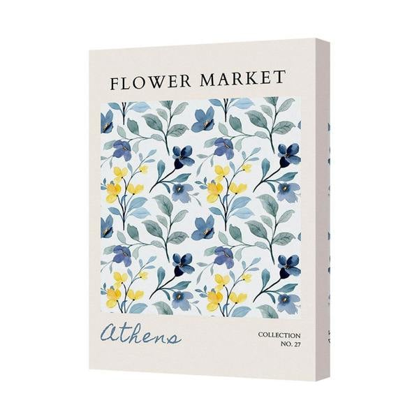 Benjamin Tate Design Flower Market Canvas Print Athens Collection No 27