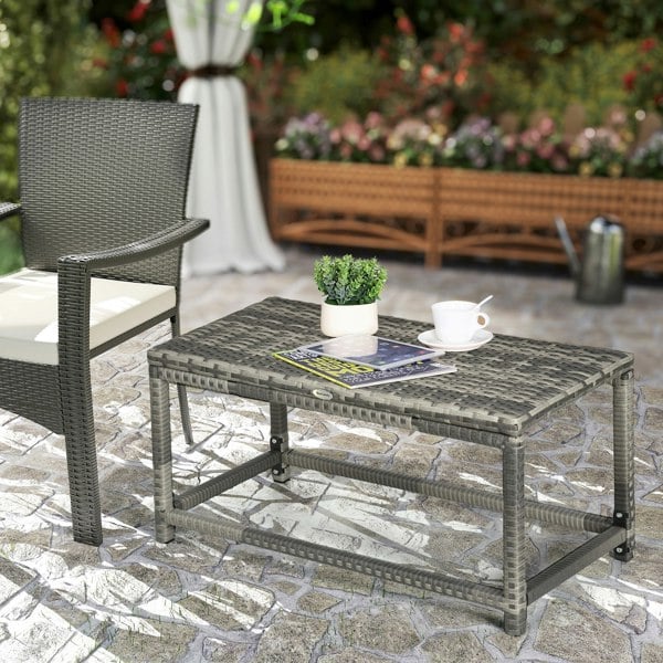 Rattan Side Table