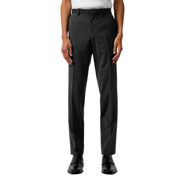 Hugo Mens Hesten Slim Business Suit Trousers - Blue - 