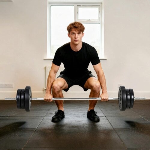 HOMCOM Dumbbell and Barbell Set with 65kg Adjustable Weights, for Home Gym