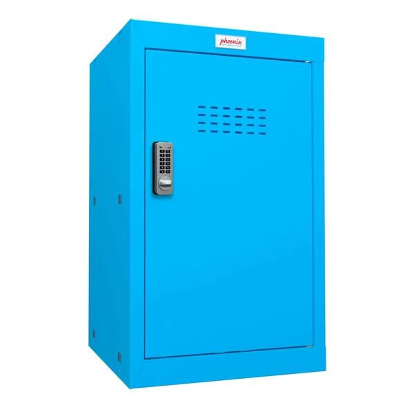 Phoenix Safe Phoenix CL0644BBE Size 3 Blue Cube Locker with Electronic Lock