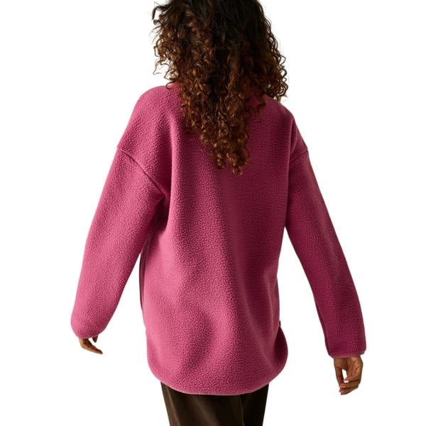 Regatta Womens/Ladies Frankie Borg Half Zip Longline Fleece Top - Violet - 