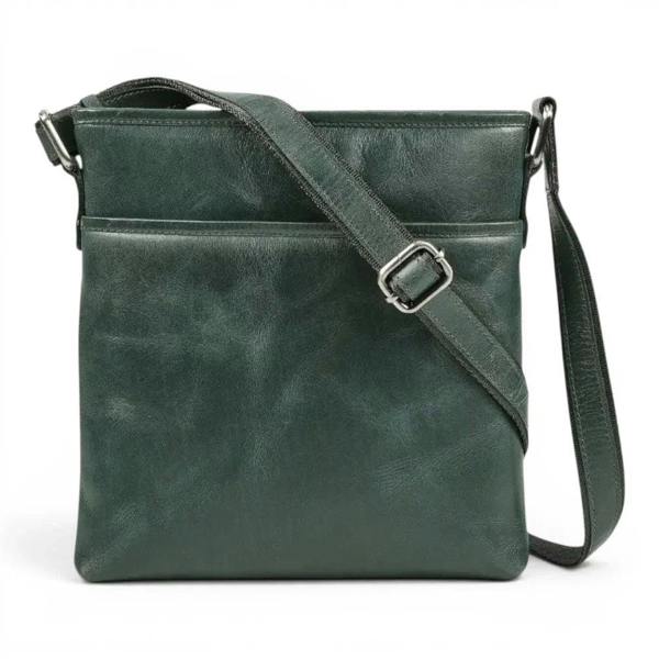 Wholesale teal large leather cross body bag crafted from premium real
leather with adjustable crossbody strap.