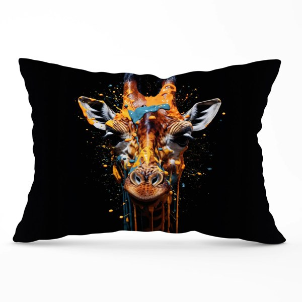 Warren Reed Giraffe Face Splashart Cushions