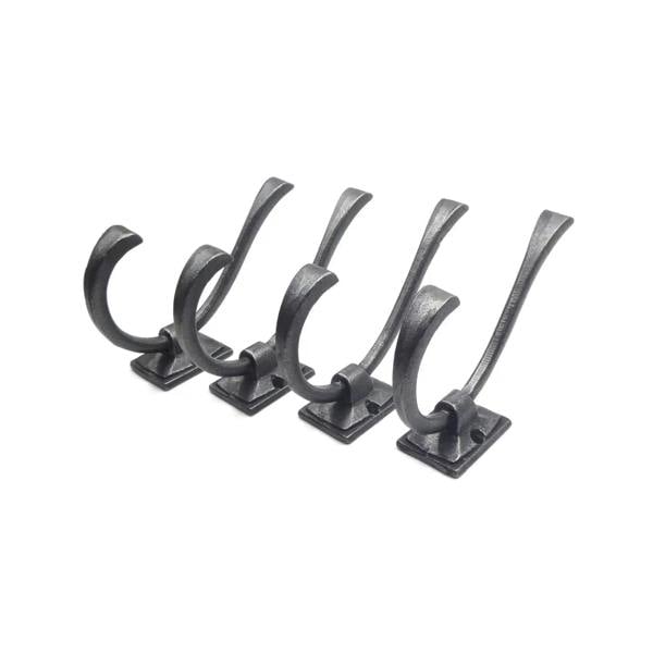 Antique Cast Iron Lincoln Coat Hook - Pack of 4 Hooks