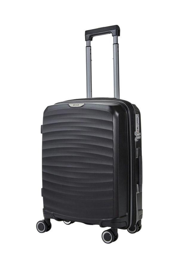 Rock Luggage Hard Shell Classic Suitcase 8 Wheel Cabin Luggage Trolley Travel Bag