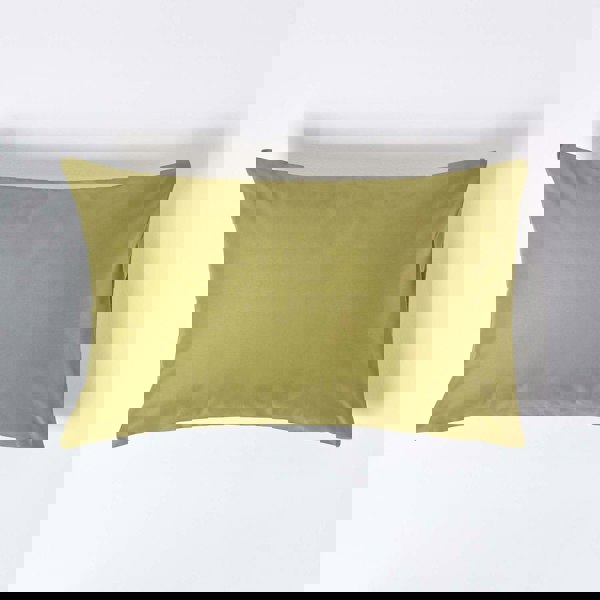 HOMESCAPES Premium 1000 TC Egyptian Cotton Sateen Weave Housewife Pillowcase, Standard Size