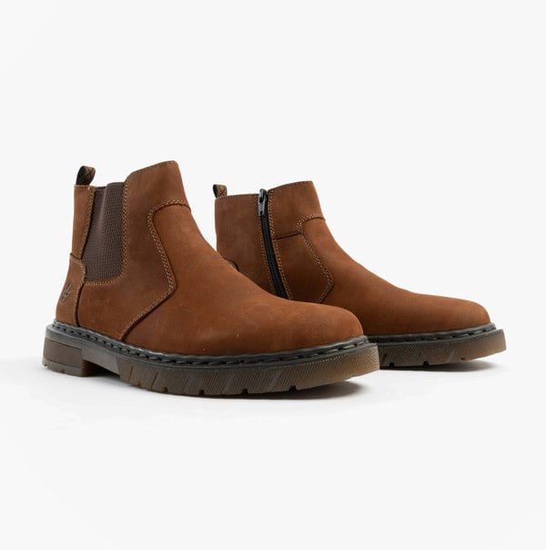 Rieker 31650-23 Mens Chelsea Boots - Brown